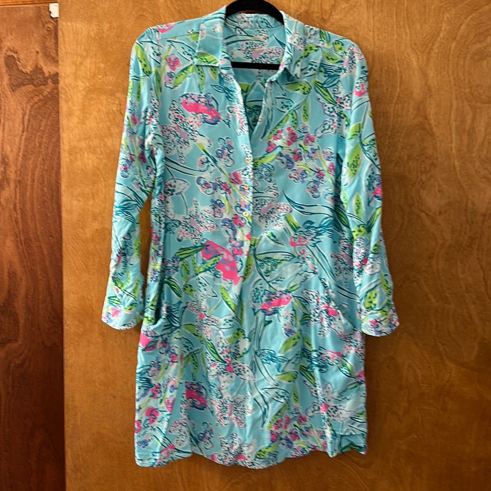 Lilly Pulitzer shirt dress with pockets